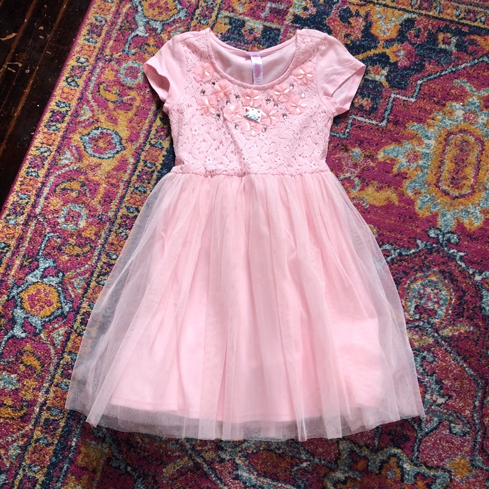 Justice pink dress girls 10 NWT